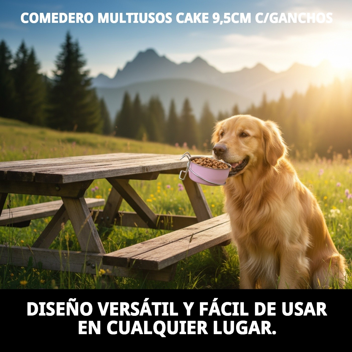 COMEDERO MULTIUSOS CAKE 9,5CM C/GANCHOS