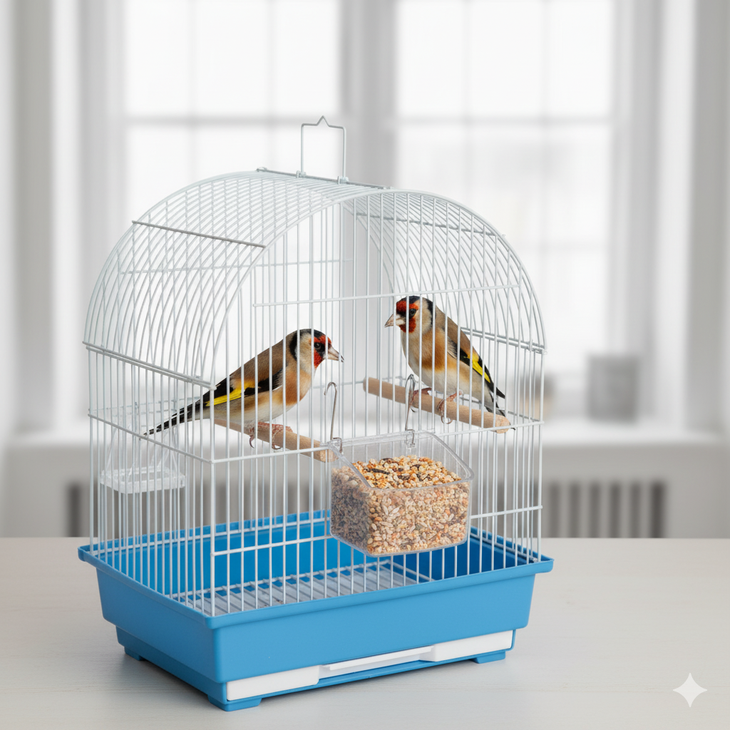 COMEDERO PAPAGAYO CON ALAMBRES 9X7X6.5 H 10 UNIT