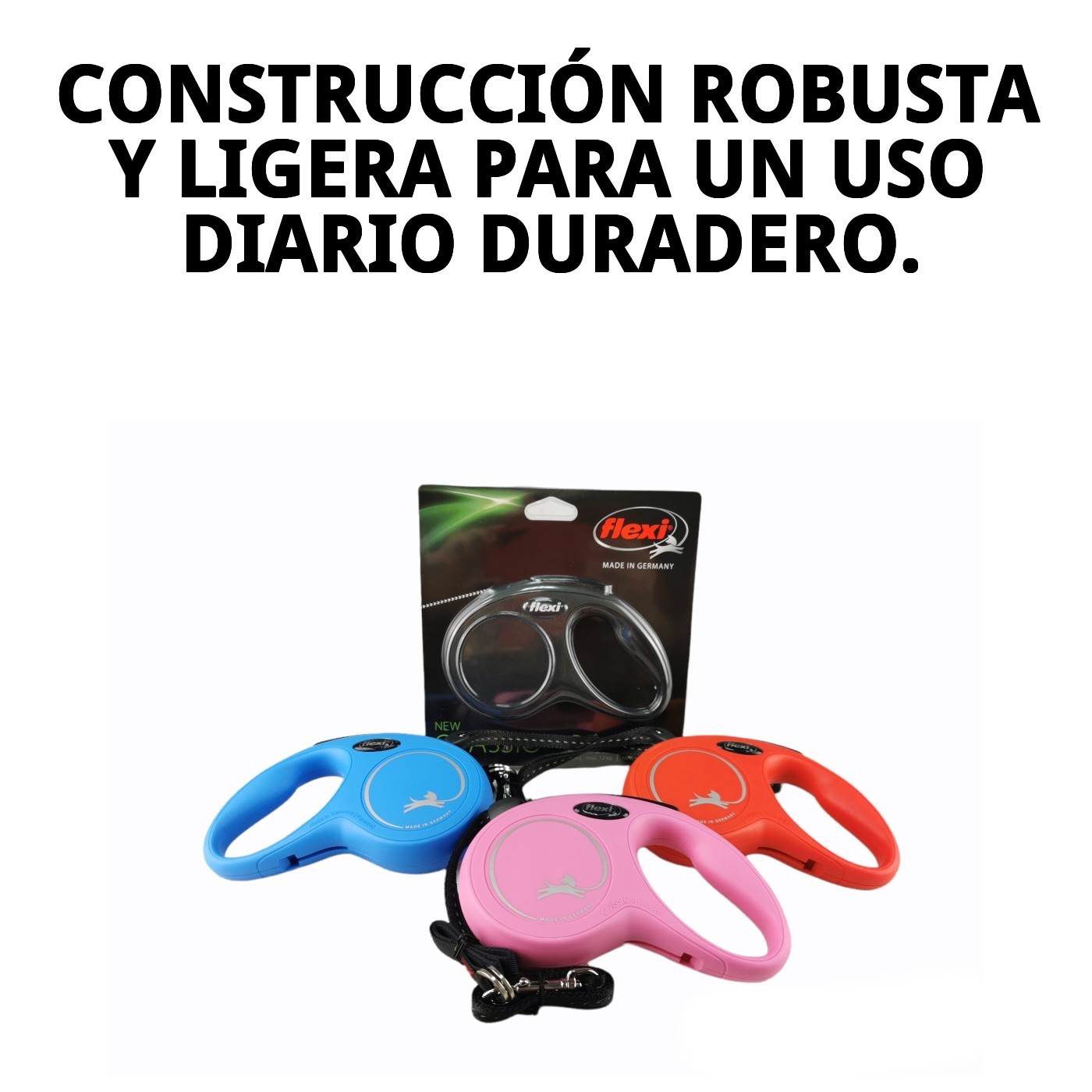 Correa Extensible Flexi New Classic S 5 m Cinta | Control y Libertad para Perros Pequeño