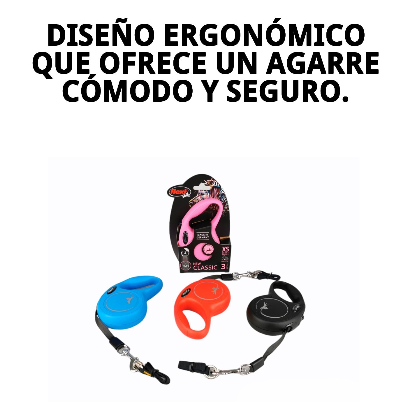 Correa Extensible Flexi New Classic XS 3 m Cinta | Control y Libertad