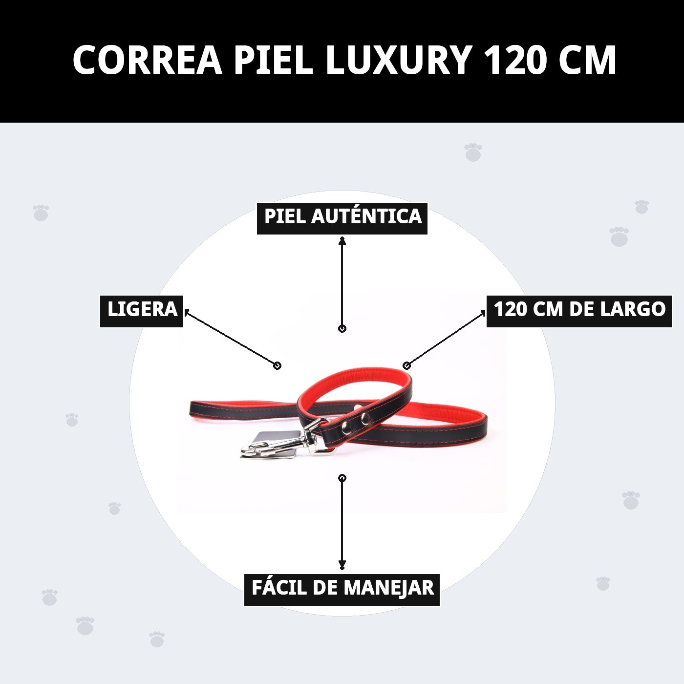 CORREA PIEL LUXURY 120 CM