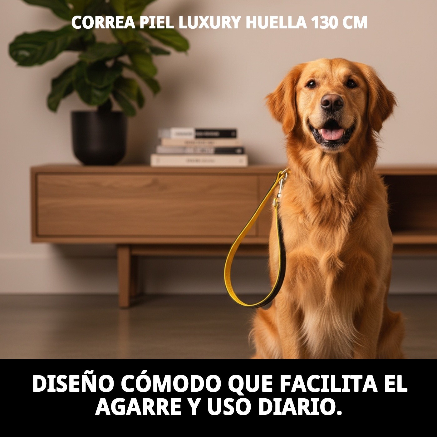 CORREA PIEL LUXURY HUELLA 130 CM