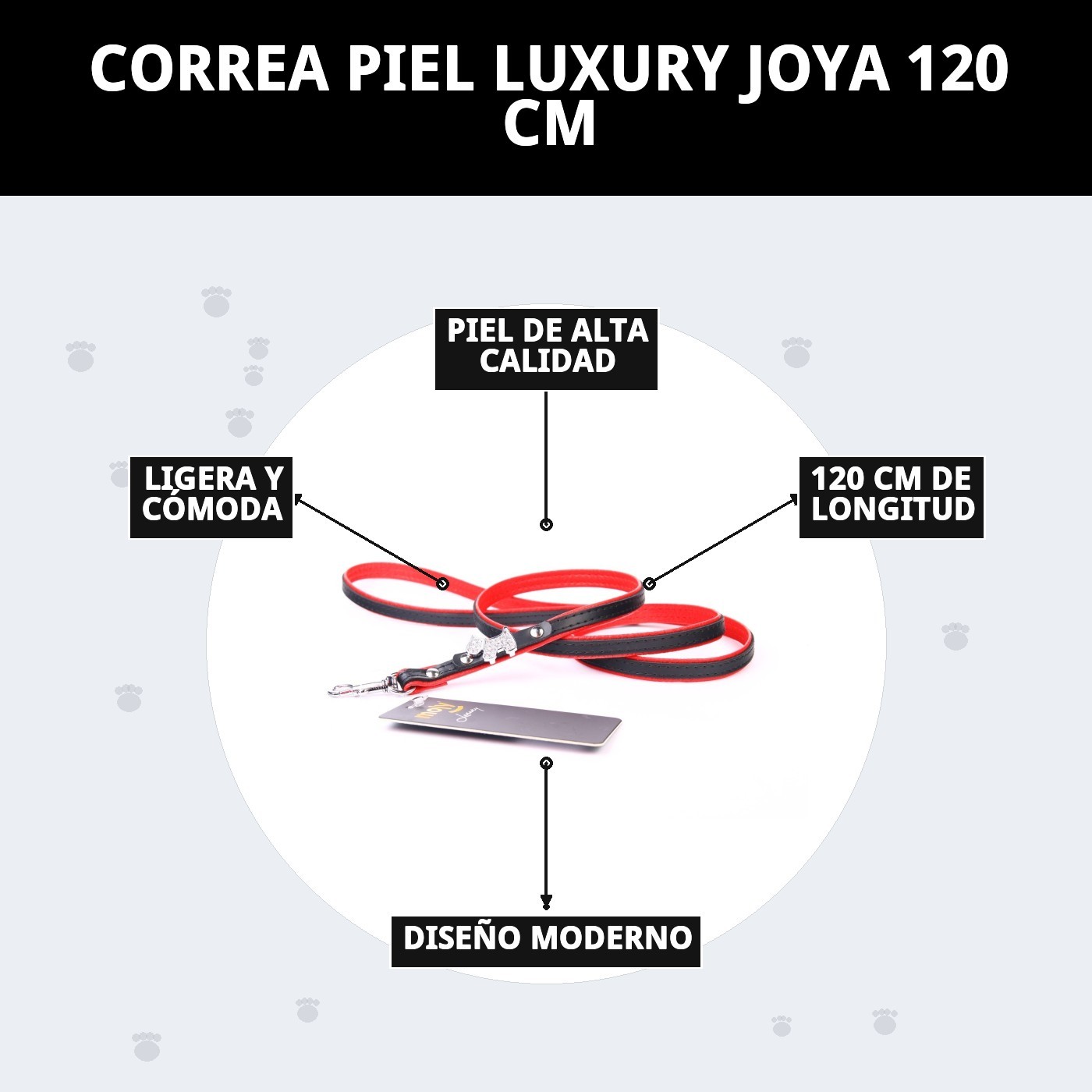CORREA PIEL LUXURY JOYA 120 CM