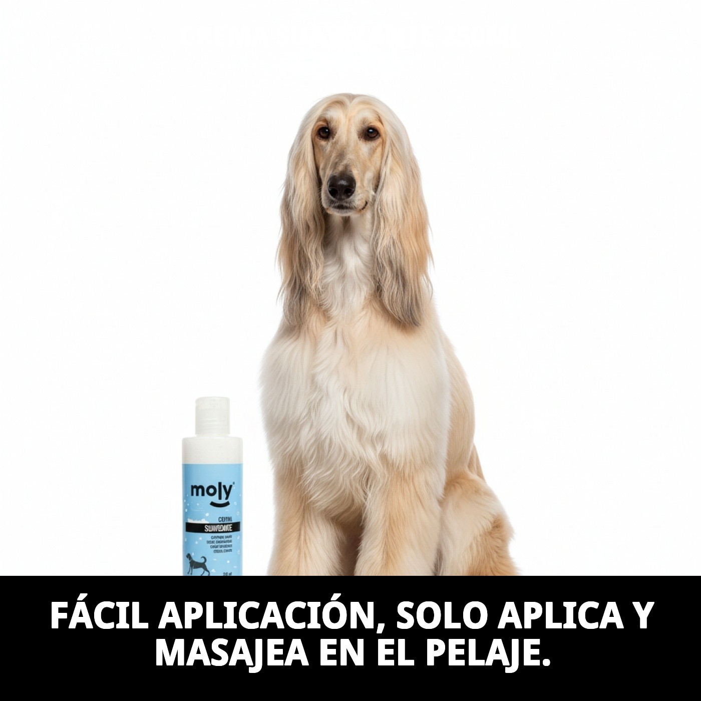 Crema Suavizante 250 ml Moly | Acondicionador Hidratante para Pelos Secos y Enredados