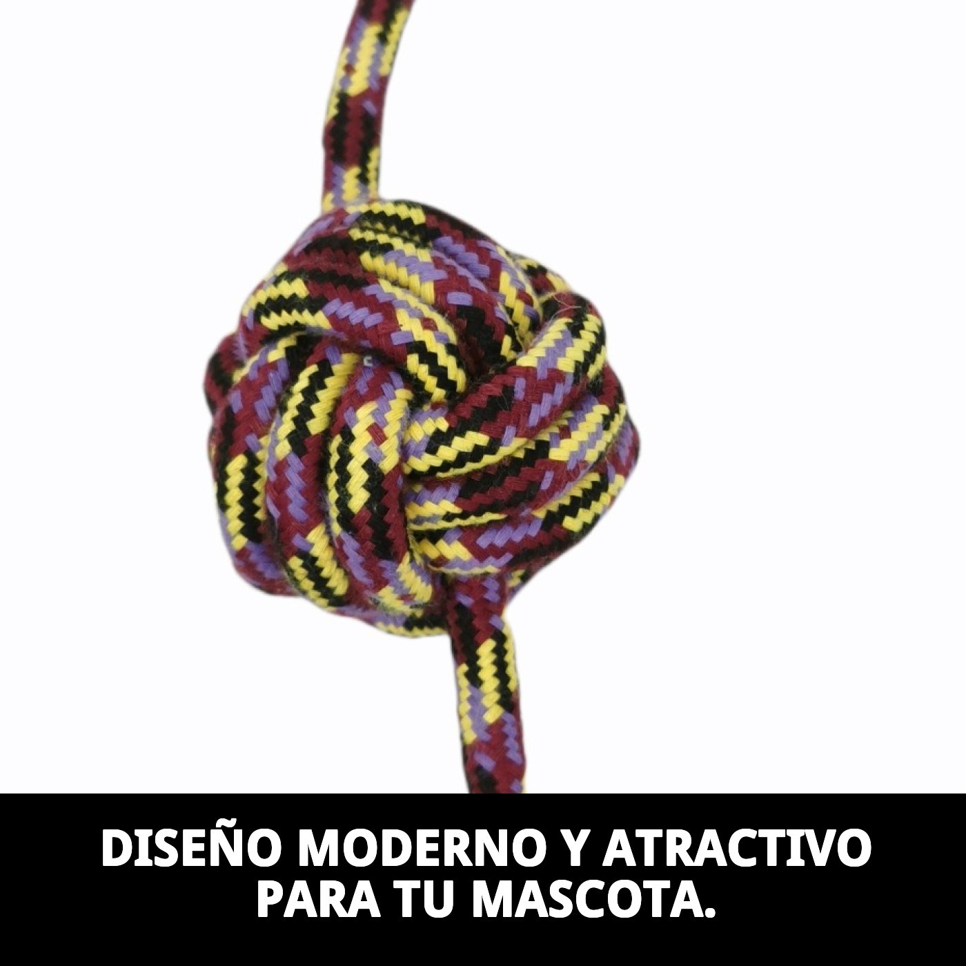Cuádrupe Trendy de Algodón 32 cm Moly | Juguete Resistente de Cuerda para Morder y Tirar