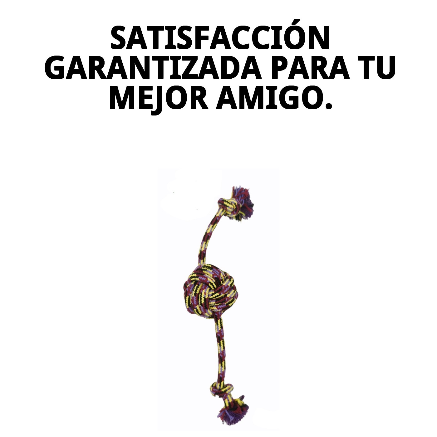 Cuádrupe Trendy de Algodón 32 cm Moly | Juguete Resistente de Cuerda para Morder y Tirar