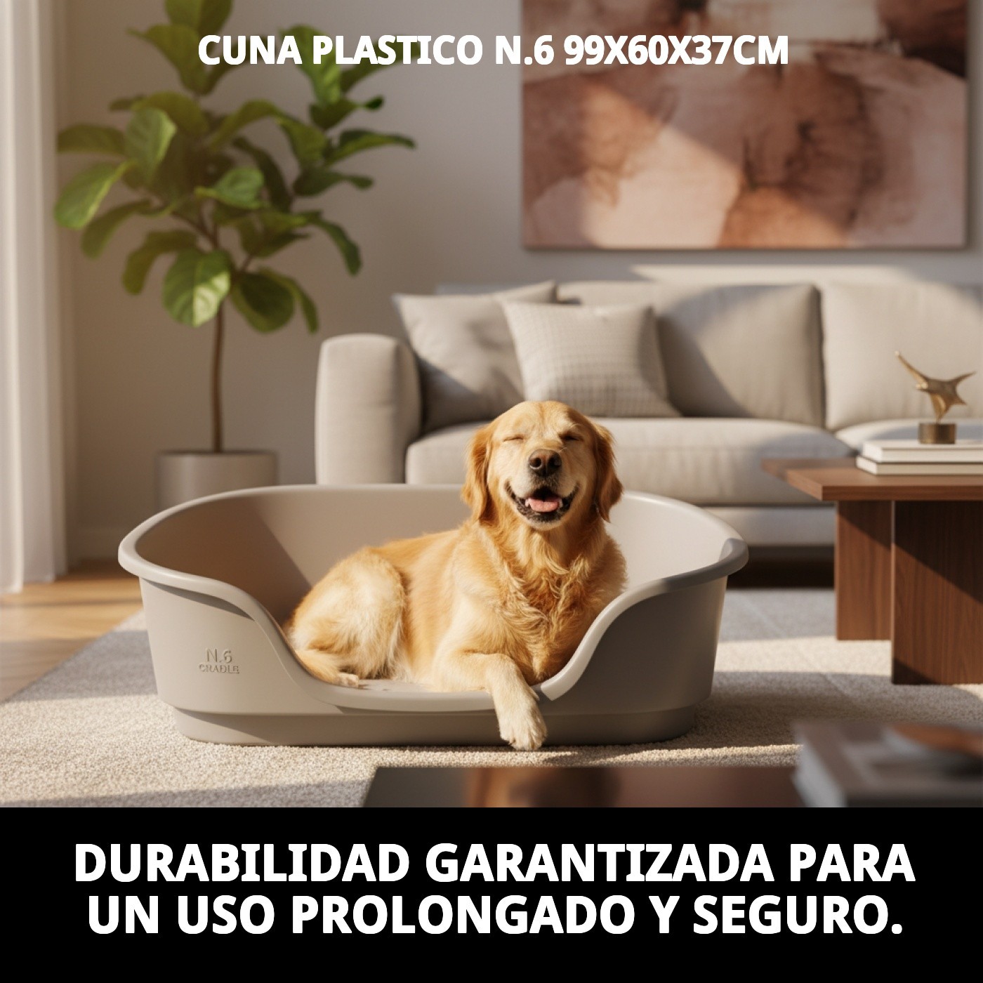 CUNA PLASTICO N.6 99X60X37cm