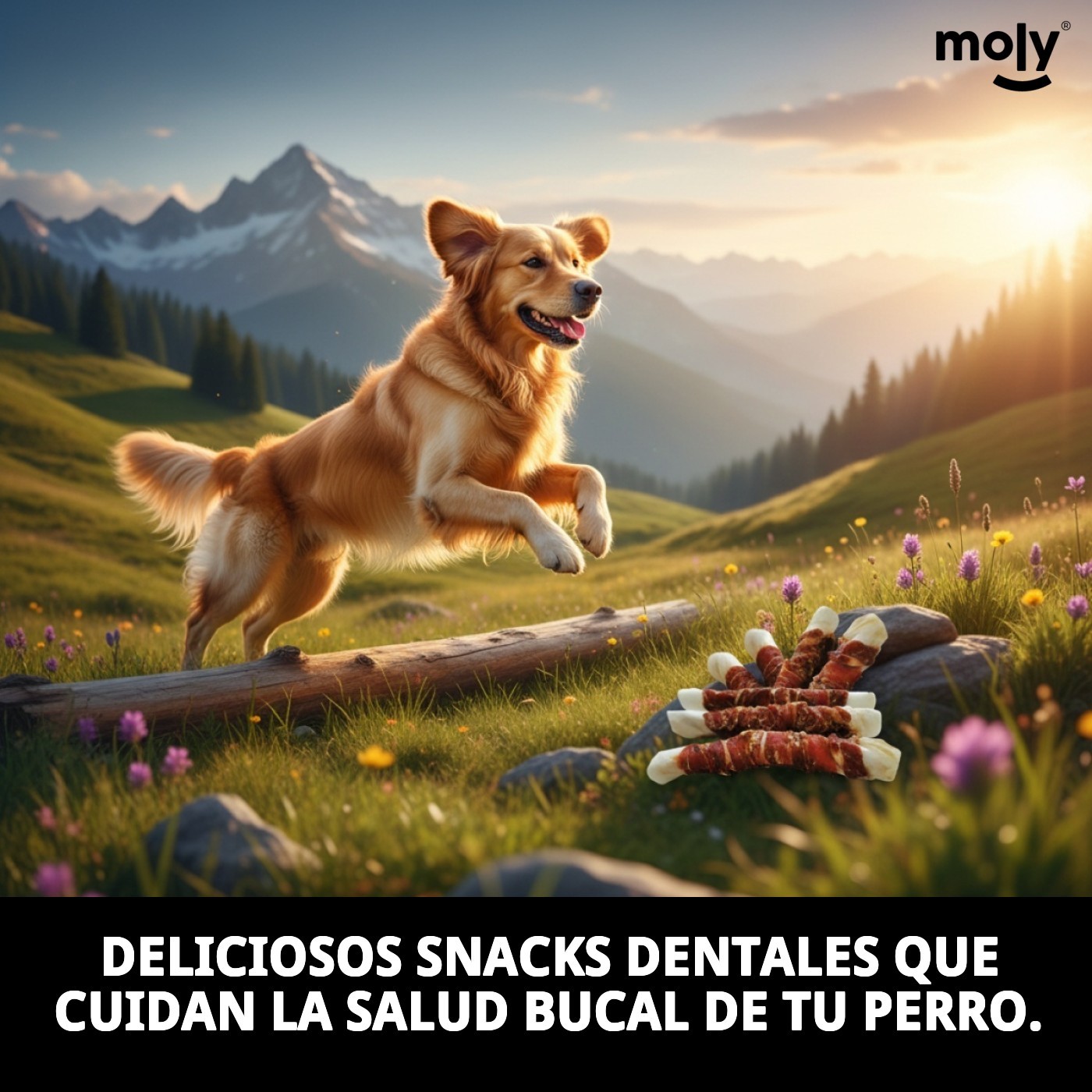 Dental Snack de Pato Extra Maxi 1 kg | Masticación Prolongada y Cuidado Dental para Perros Grandes