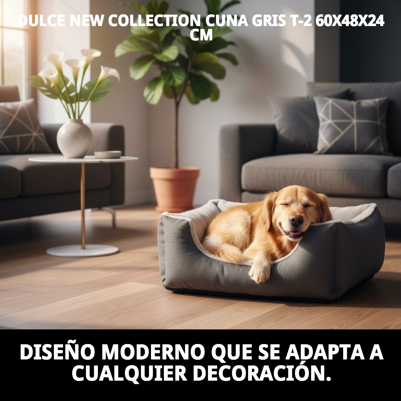 DULCE NEW COLLECTION CUNA GRIS T-2 60X48X24 CM