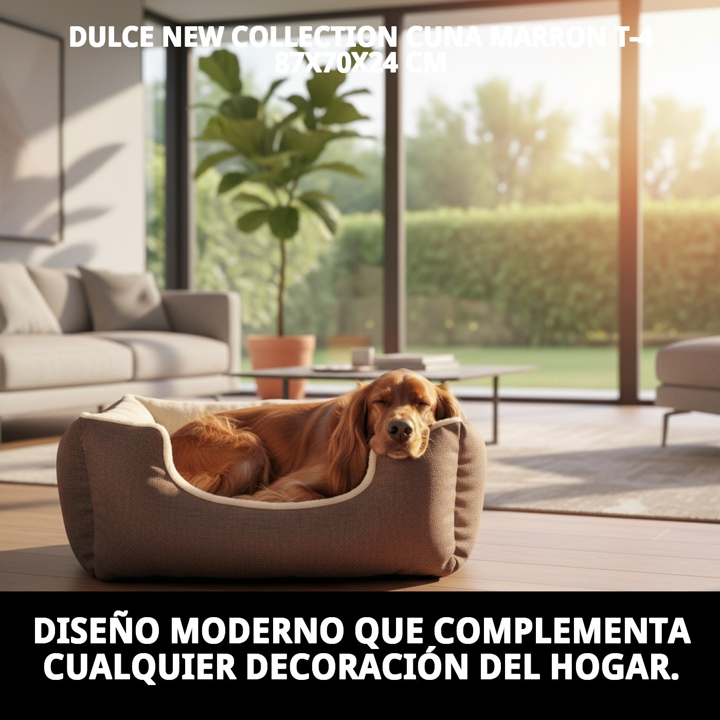 DULCE NEW COLLECTION CUNA MARRON T-4 87X70X24 CM