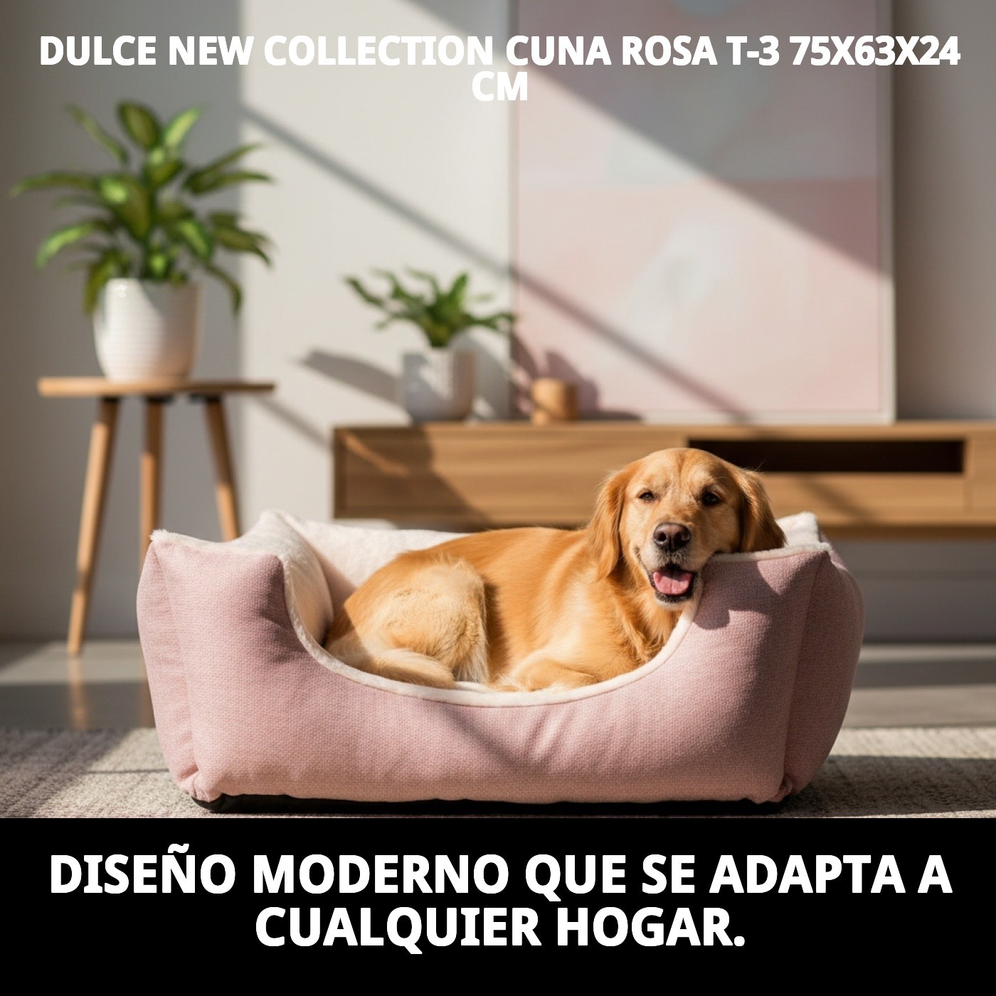 DULCE NEW COLLECTION CUNA ROSA T-3 75X63X24 CM