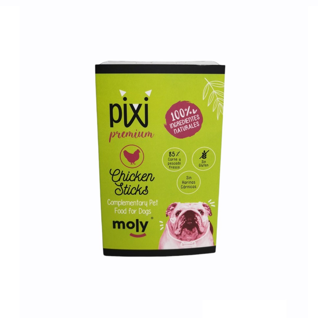 Expositor Barrita Snack de Pollo 8 Unidades 200 g | Premio Natural y Alto en Proteína para Perros