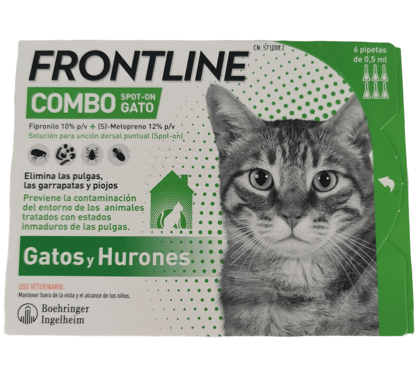 FRONTLINE COMBO GATOS 6 PIPETAS