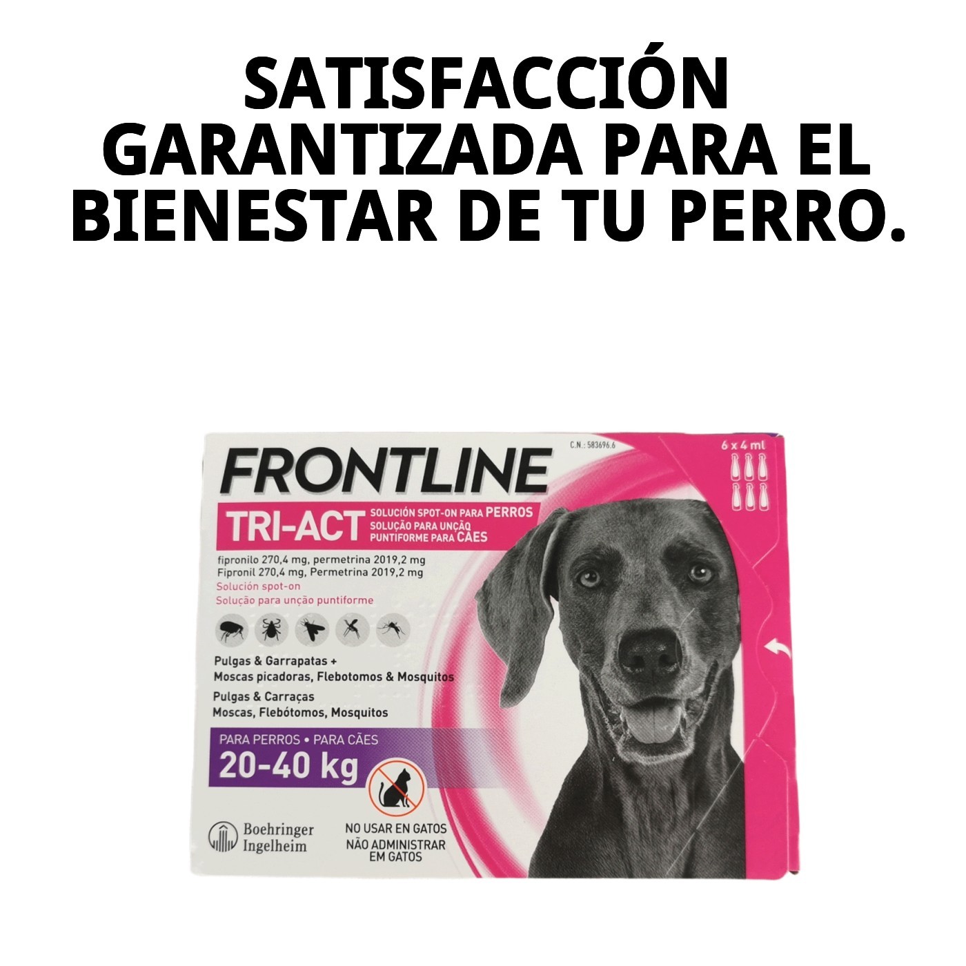 FRONTLINE TRI-ACT 10-20 KG (M) 6 PIPETAS