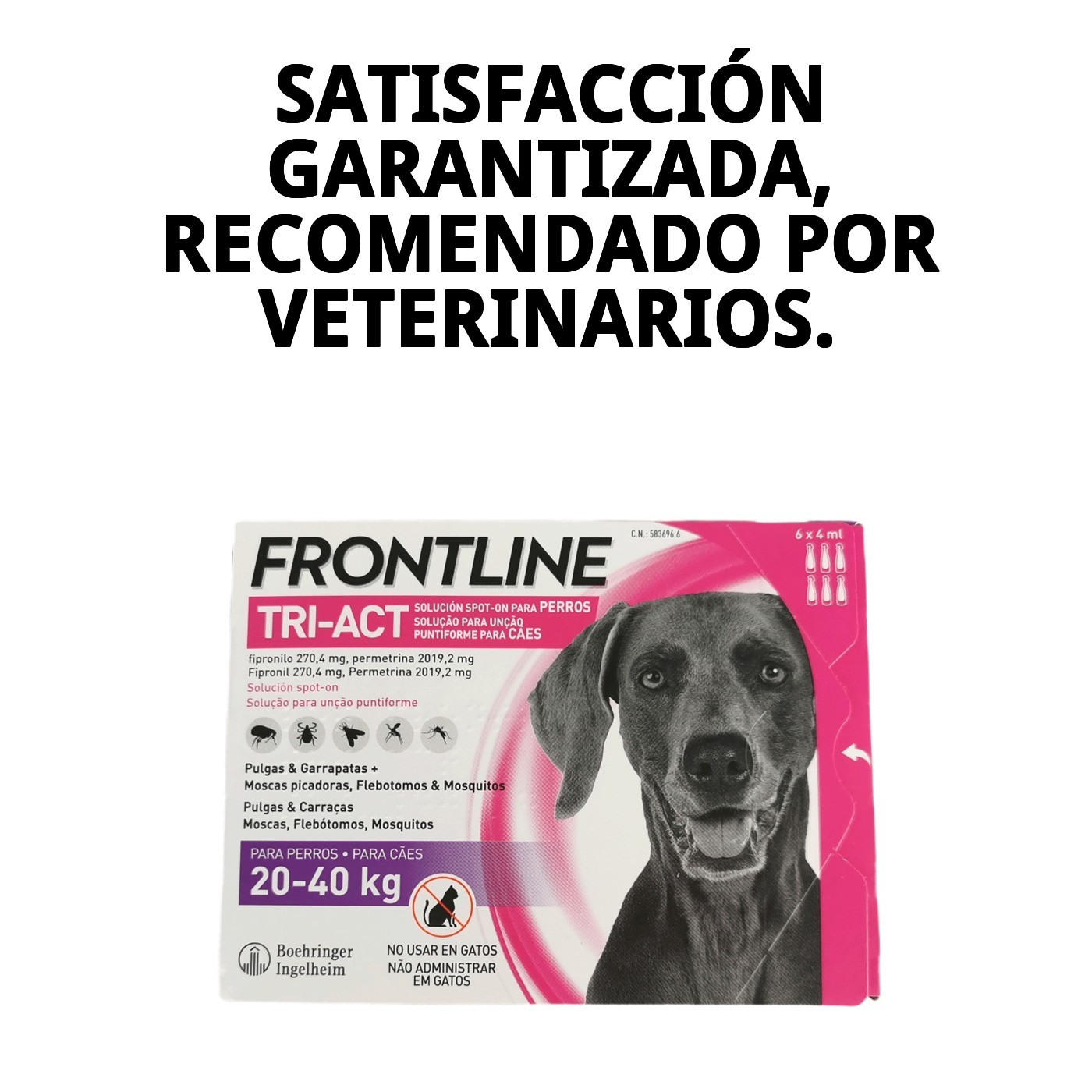 FRONTLINE TRI-ACT 20-40 KG (L)  6 PIPETAS