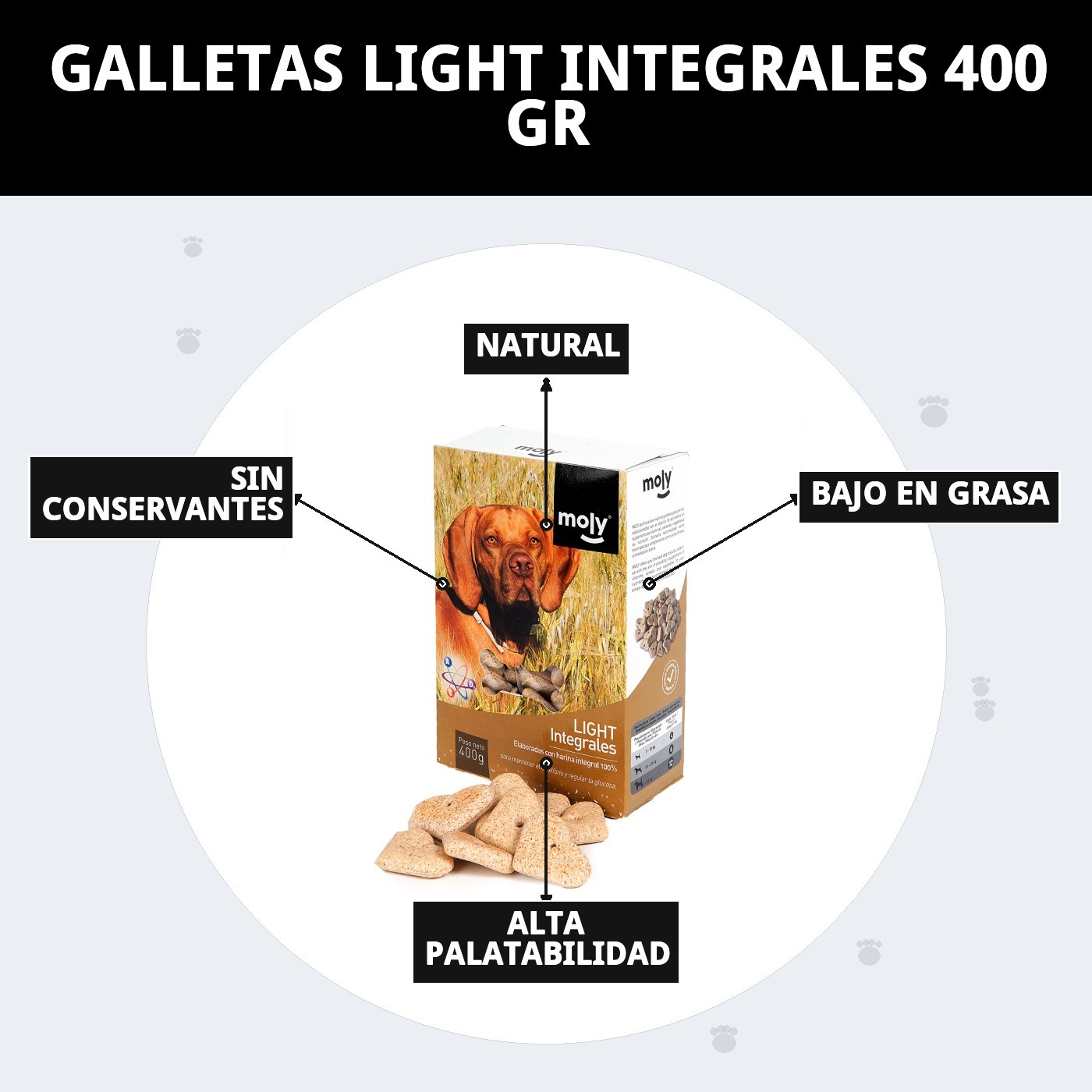 GALLETAS LIGHT INTEGRALES 400 GR