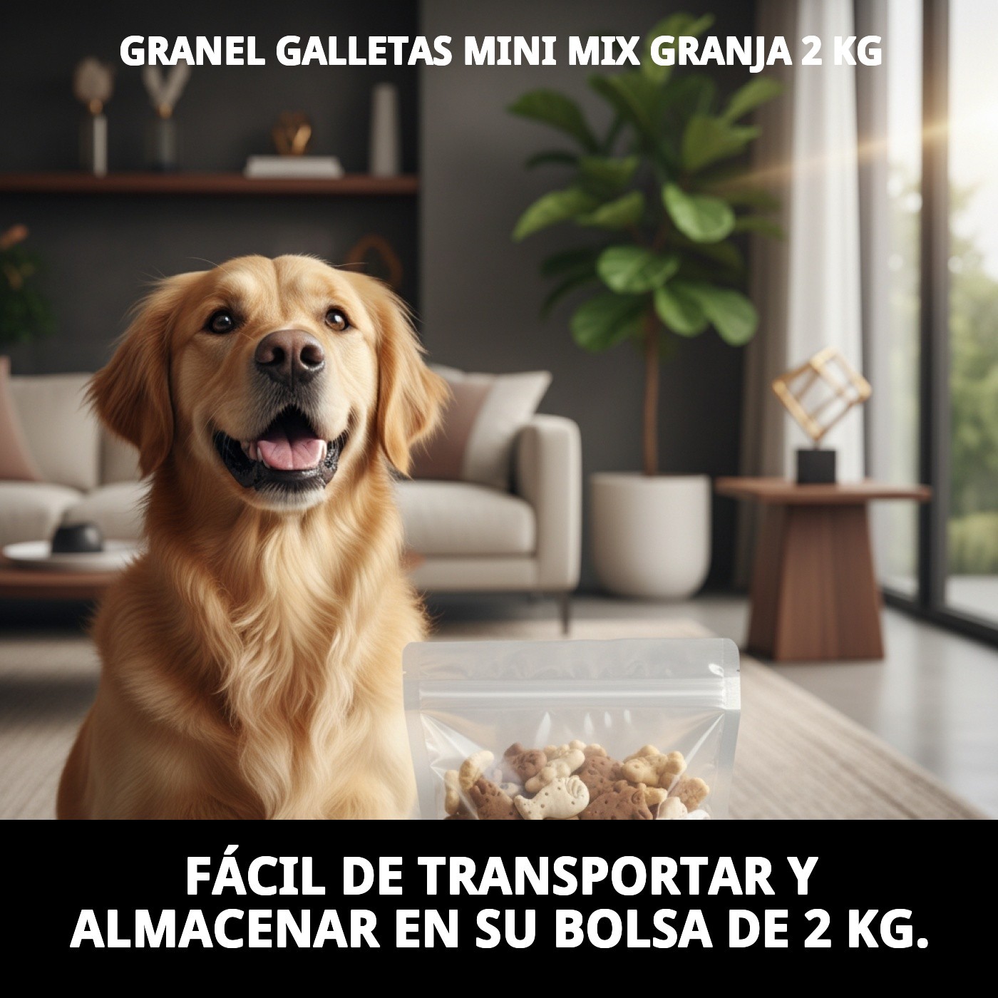 Galletas Mini Mix Granja 2 kg en Granel | Snack Variado y Crujiente para Perros – Moly