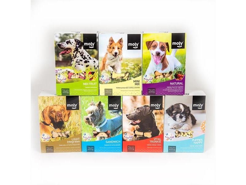 Galletas Mix Fruit Macedonia 400 g | Snack Natural de Frutas para Perros – Moly