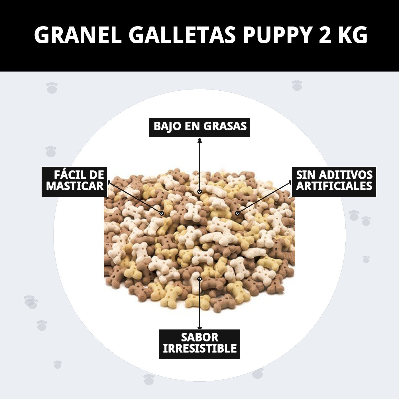 Galletas Puppy 2 kg en Granel | Snack Suave y Nutritivo para Cachorros – Moly