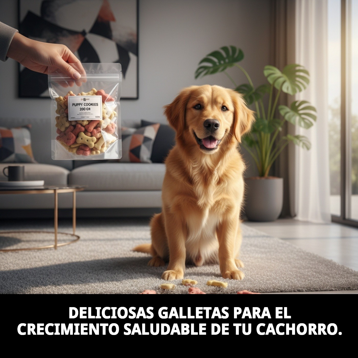 Galletas Puppy 200 g | Snack Suave y Nutritivo para Cachorros – Moly