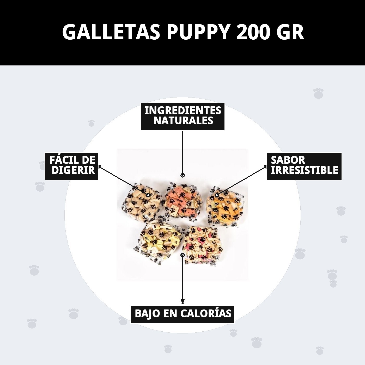 Galletas Puppy 200 g | Snack Suave y Nutritivo para Cachorros – Moly