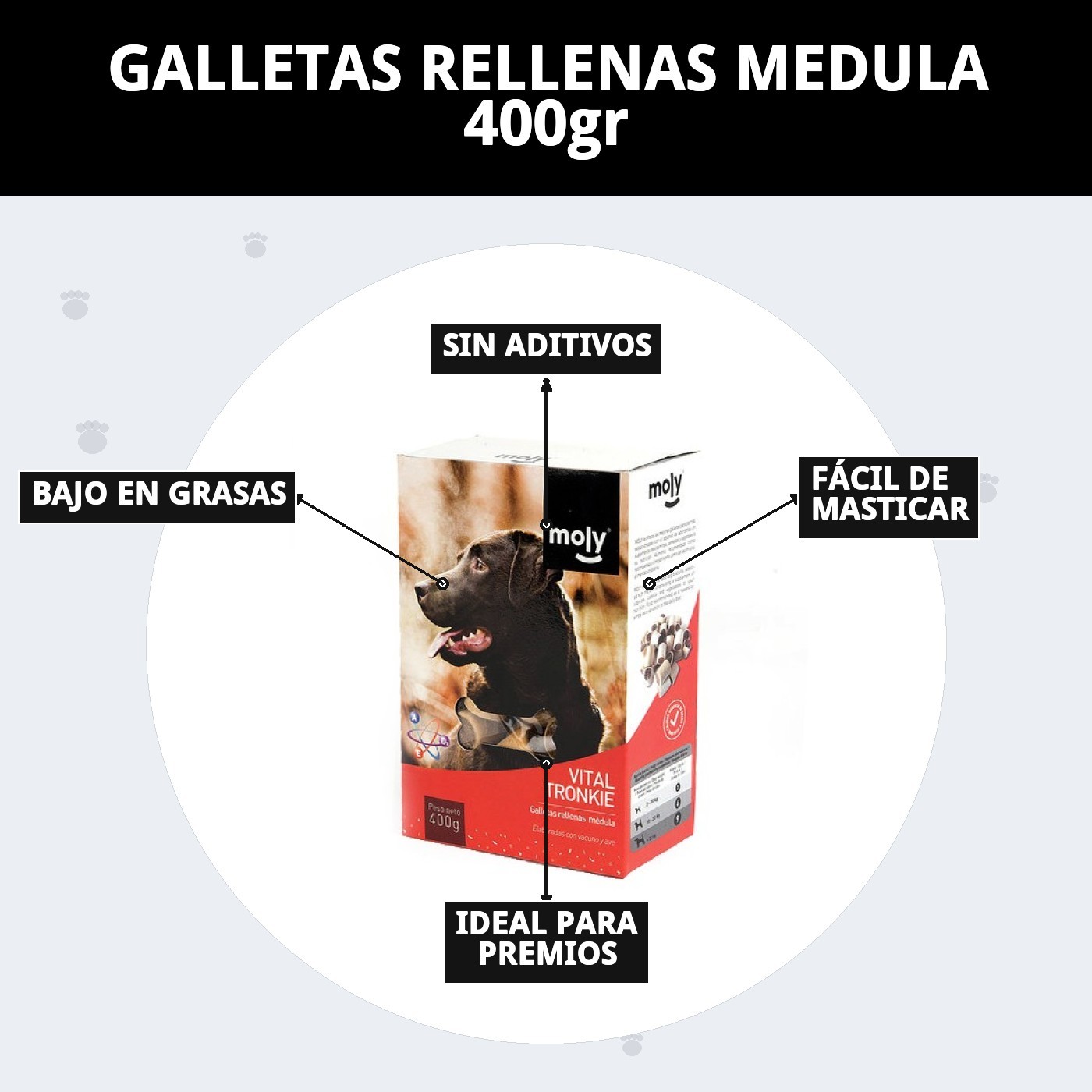 GALLETAS RELLENAS MEDULA 400gr