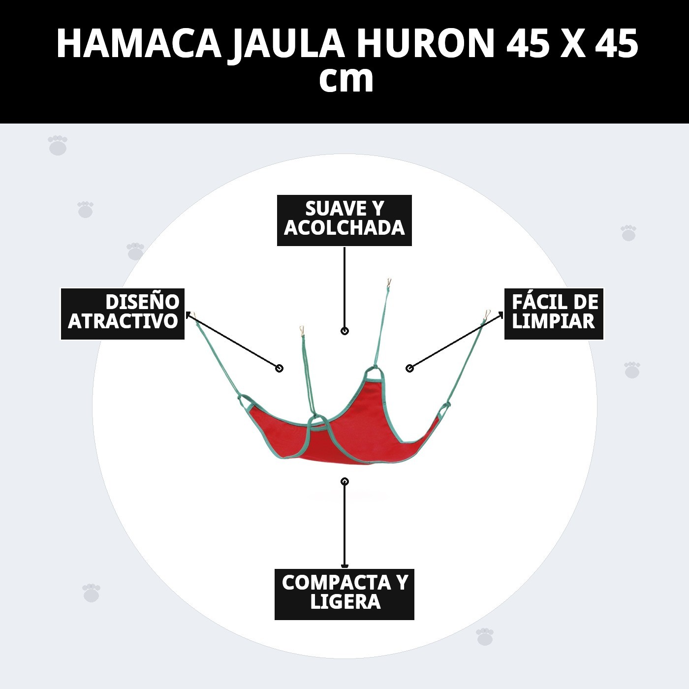 HAMACA JAULA HURON 45 X 45 cm