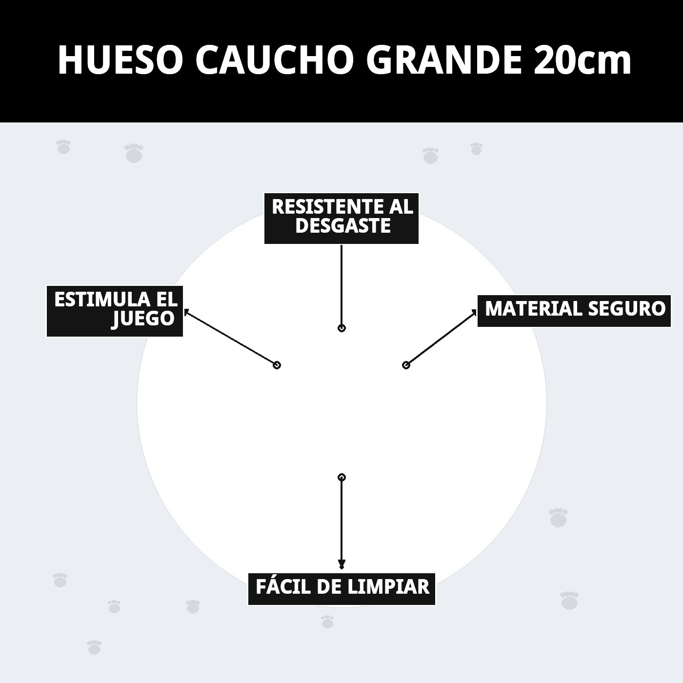 HUESO CAUCHO GRANDE 20cm