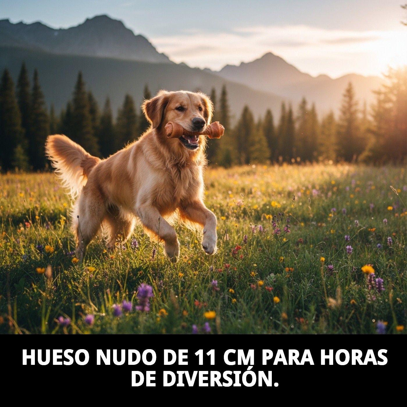 Hueso con Nudo 11 cm P-2 Moly | Snack Natural para Perros Pequeños y Medianos