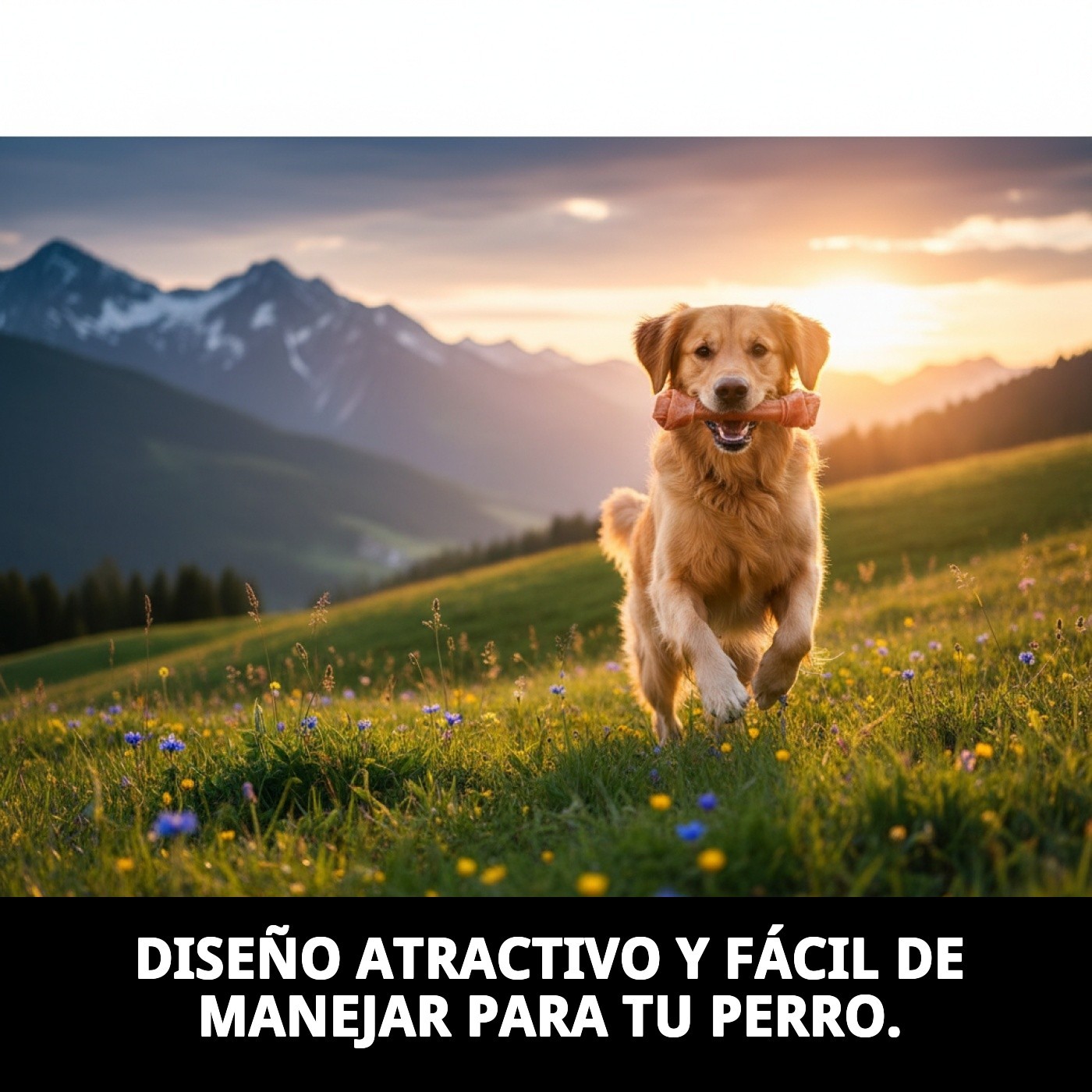 Hueso con Nudo 26 cm Moly | Snack Natural y Resistente para Perros Medianos y Grandes