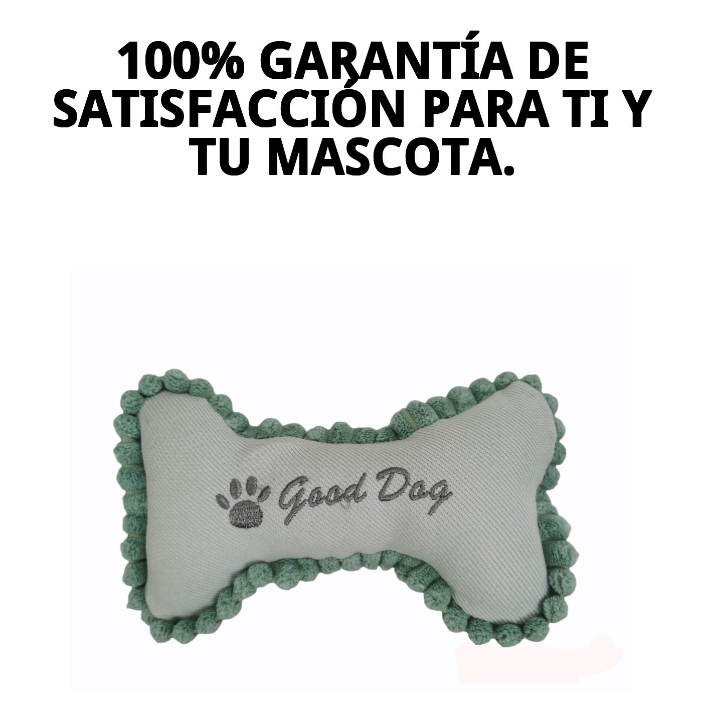 Hueso de Peluche para Perros 20 cm Moly | Juguete Suave, Resistente y con Sonido
