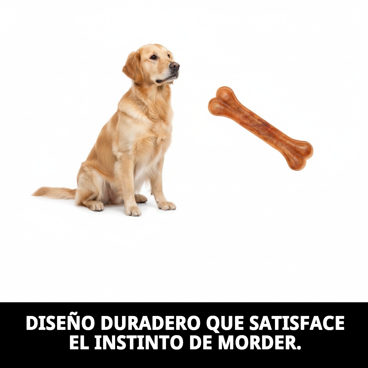 Hueso Prensado 26 cm Moly | Snack Natural y Resistente para Perros Medianos y Grandes