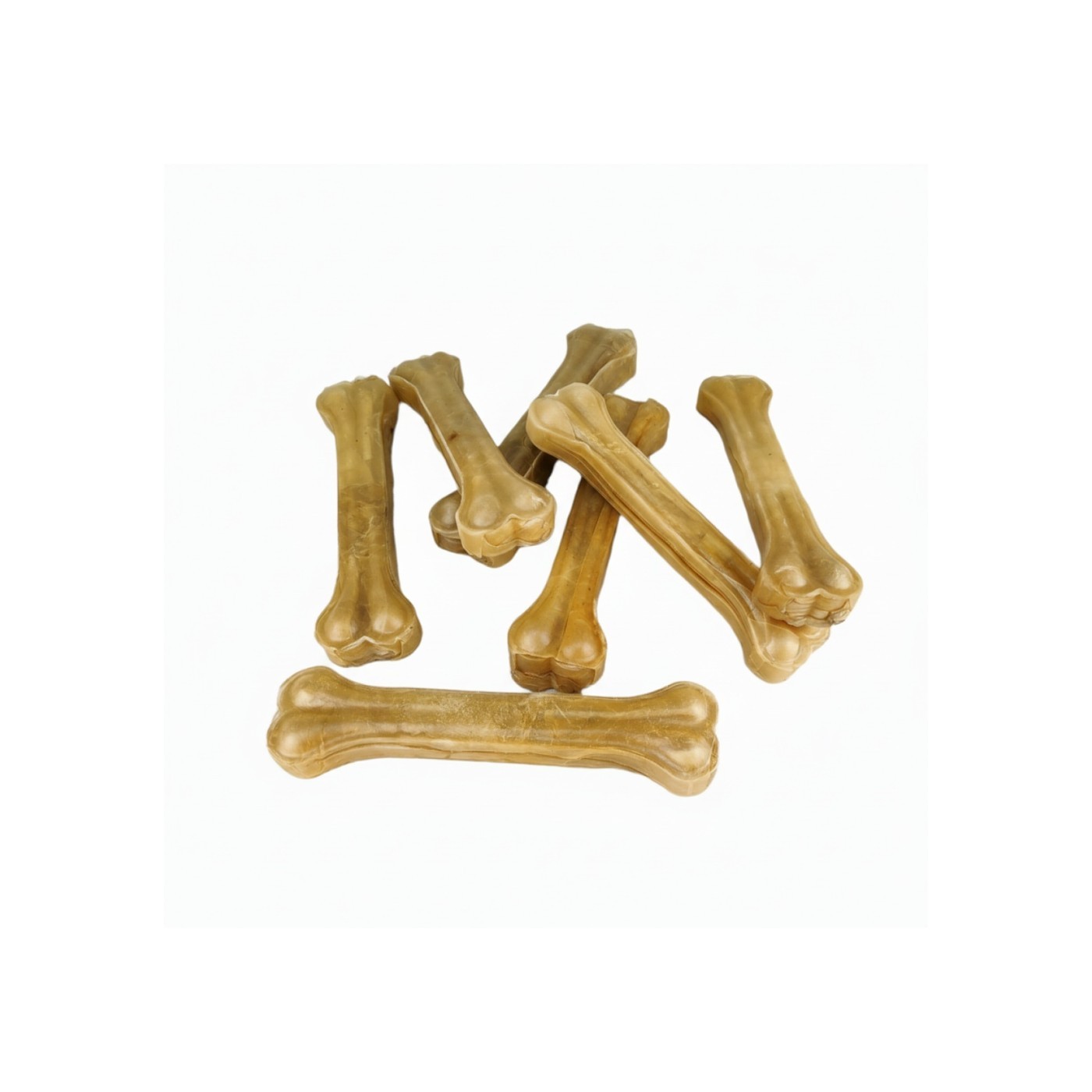 Huesos Prensados 21 cm en Bolsa de 10 Unidades | Snack Natural para Perros Medianos – Moly