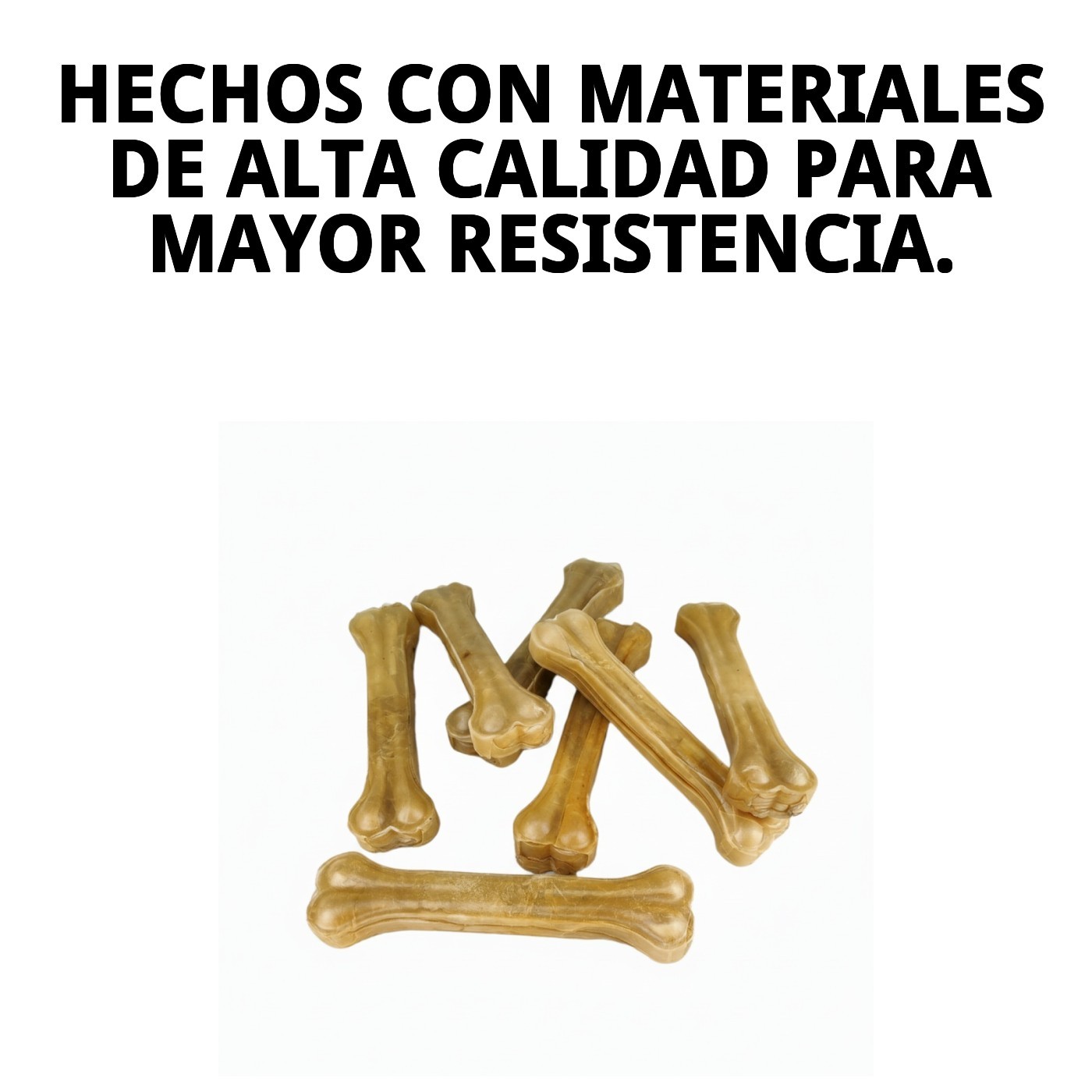 Huesos Prensados 21 cm en Bolsa de 10 Unidades | Snack Natural para Perros Medianos – Moly