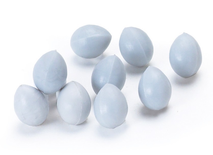 HUEVOS PLASTICO CANARIOS 100 UNIDADES