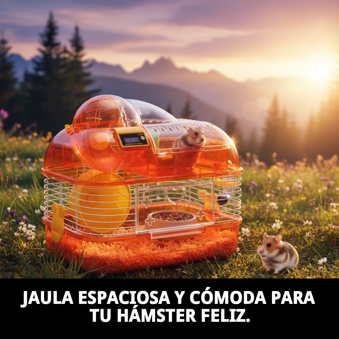 JAULA HAMSTER FUTURA N.2 33,5X25X28,8 CM