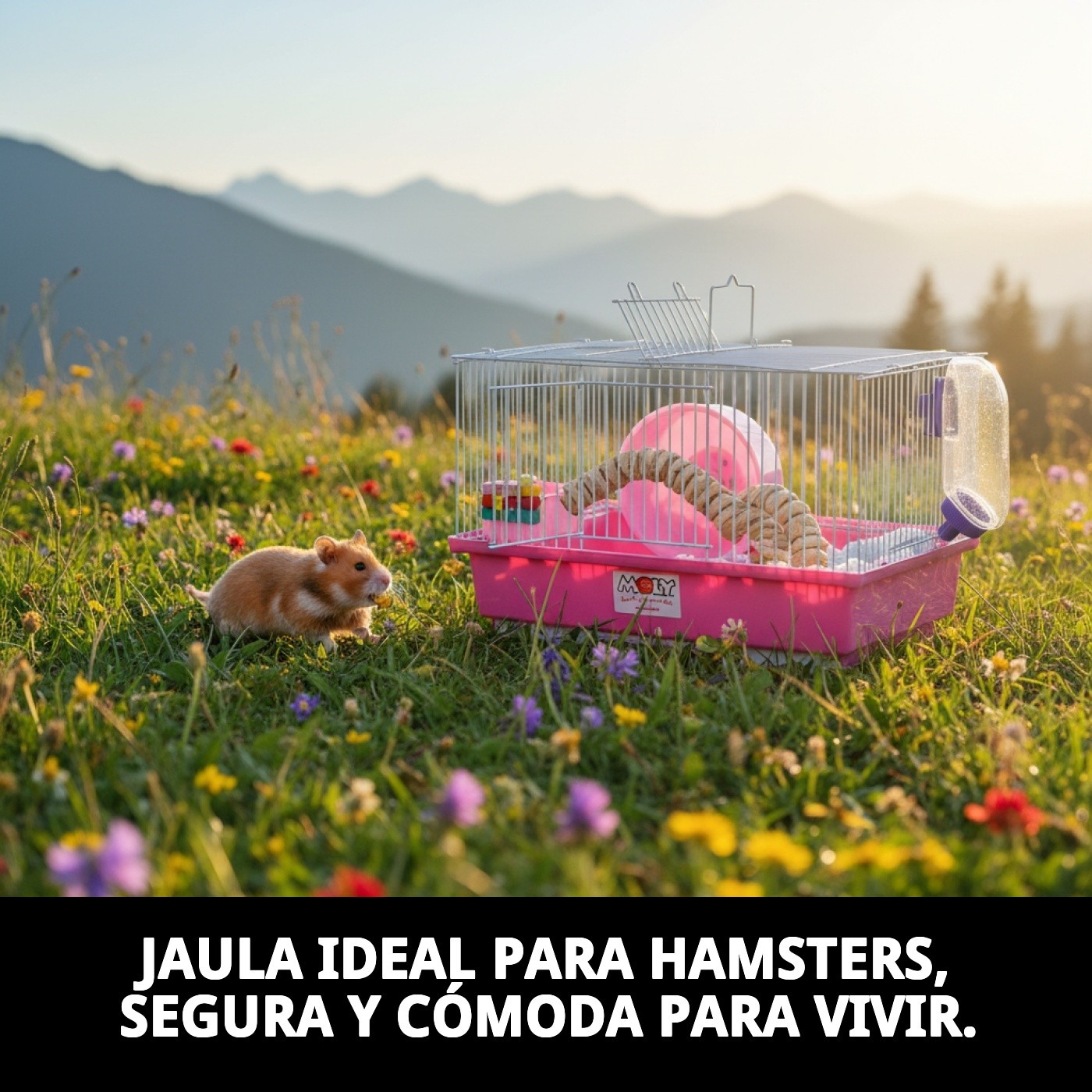 JAULA HAMSTER N.1 30 X 23 X 21 CM.