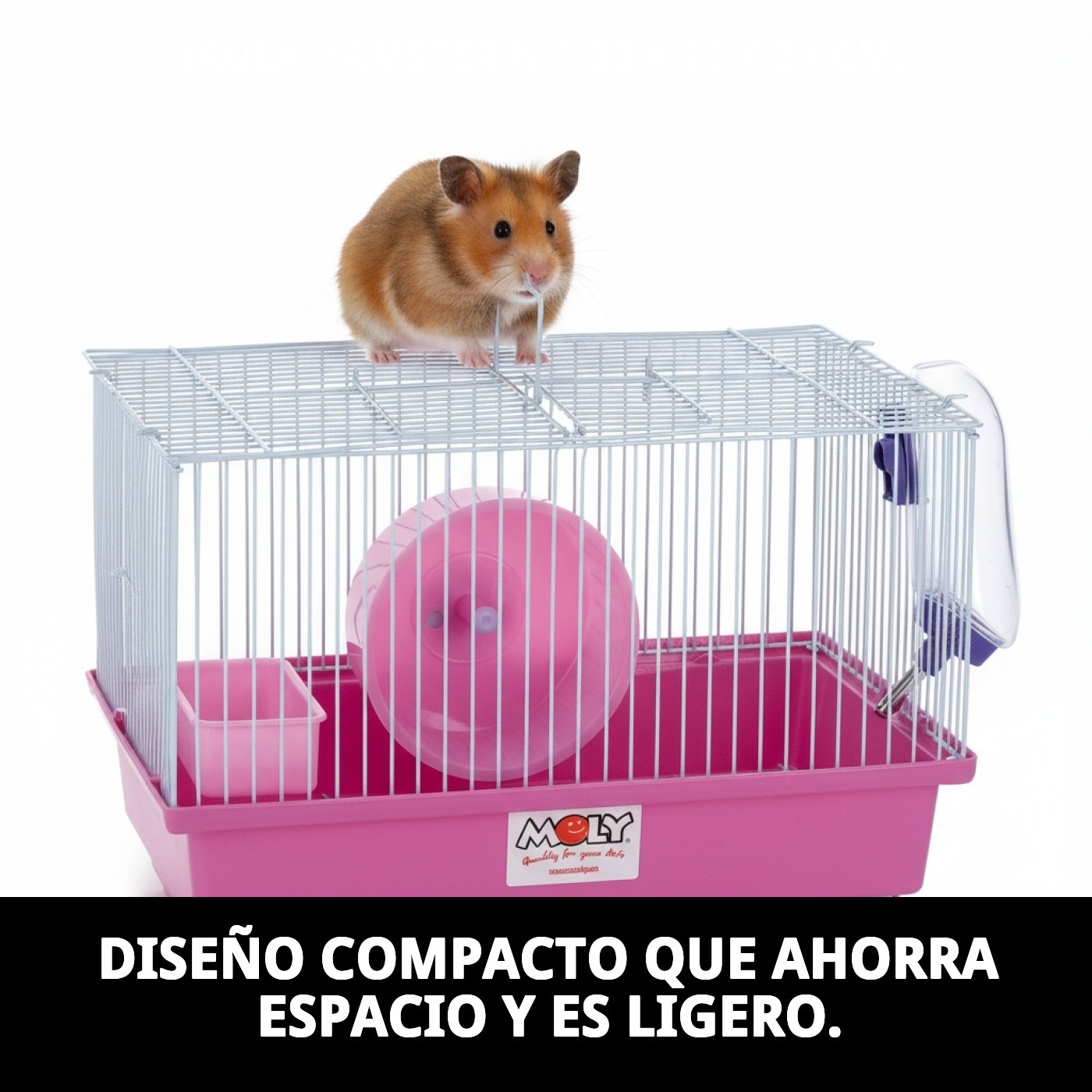 JAULA HAMSTER N.1 30 X 23 X 21 CM.