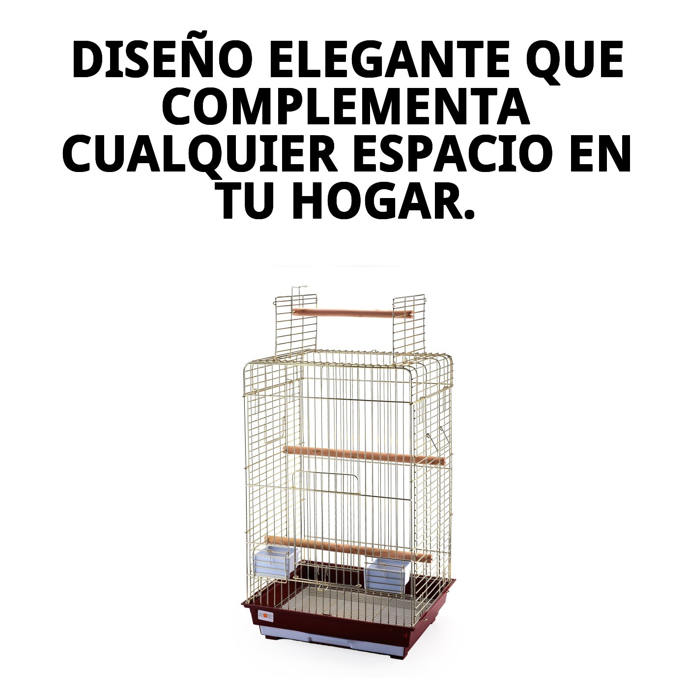 JAULA MALAWI DORADA C/APER 52 X 41 X 78