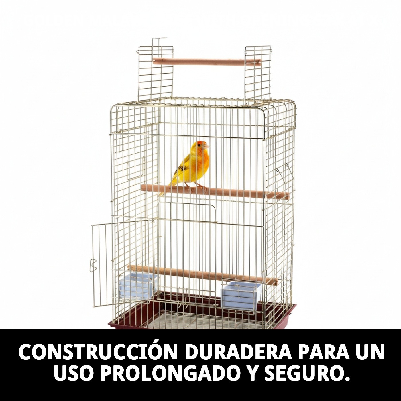 JAULA MALAWI DORADA C/APER 52 X 41 X 78