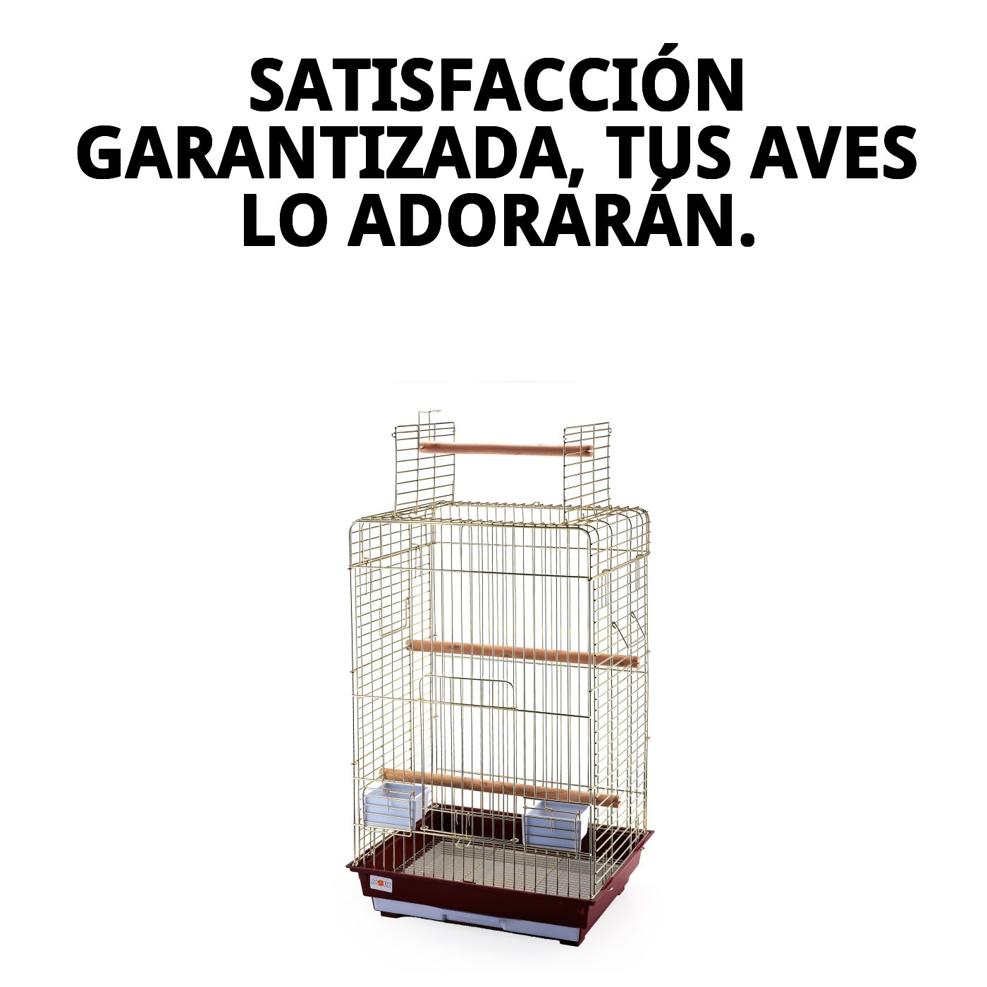 JAULA MALAWI DORADA C/APER 52 X 41 X 78