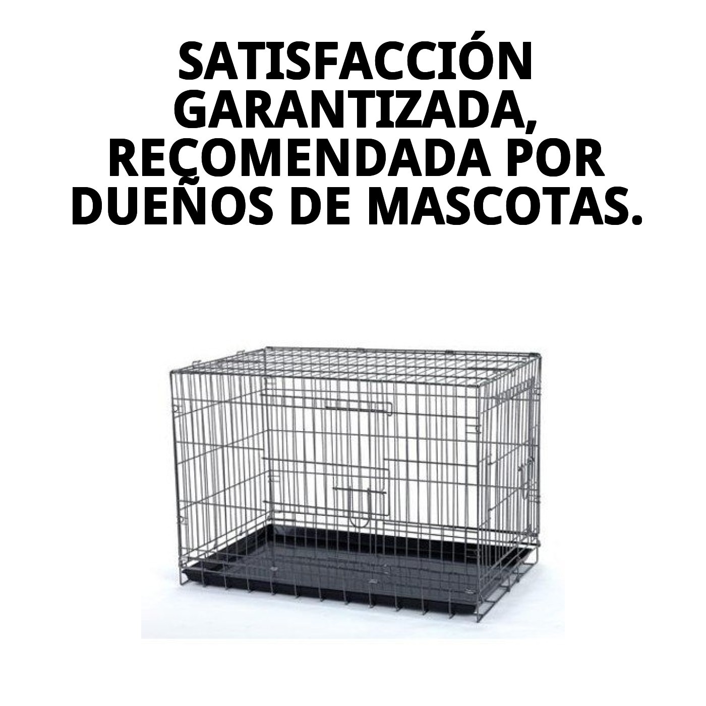 Jaula Metálica Mediana para Perros 78×48×55 cm Moly | Resistente, Segura y Plegable