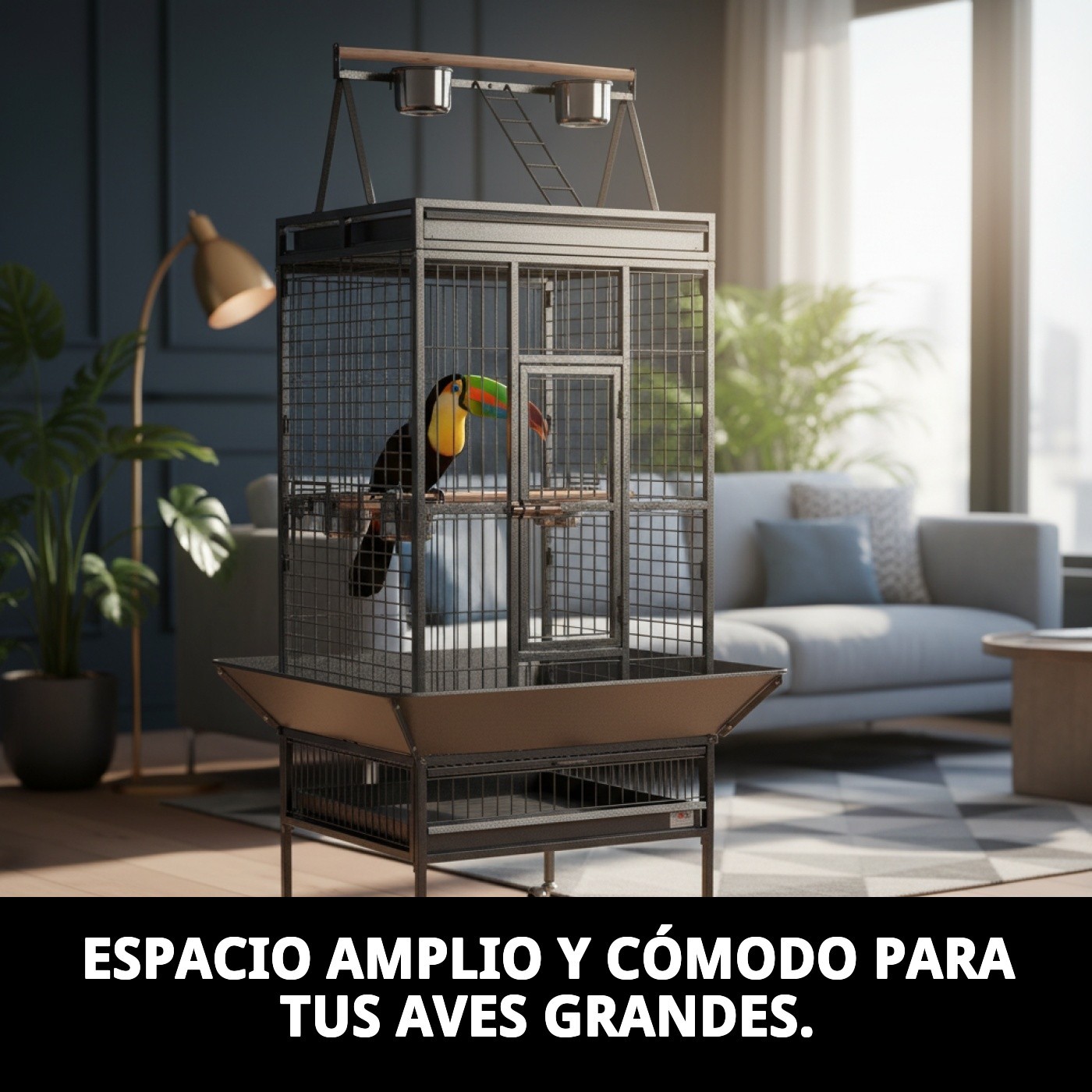 JAULA TUCAN 61'5 X 56'5 X 168 CM.