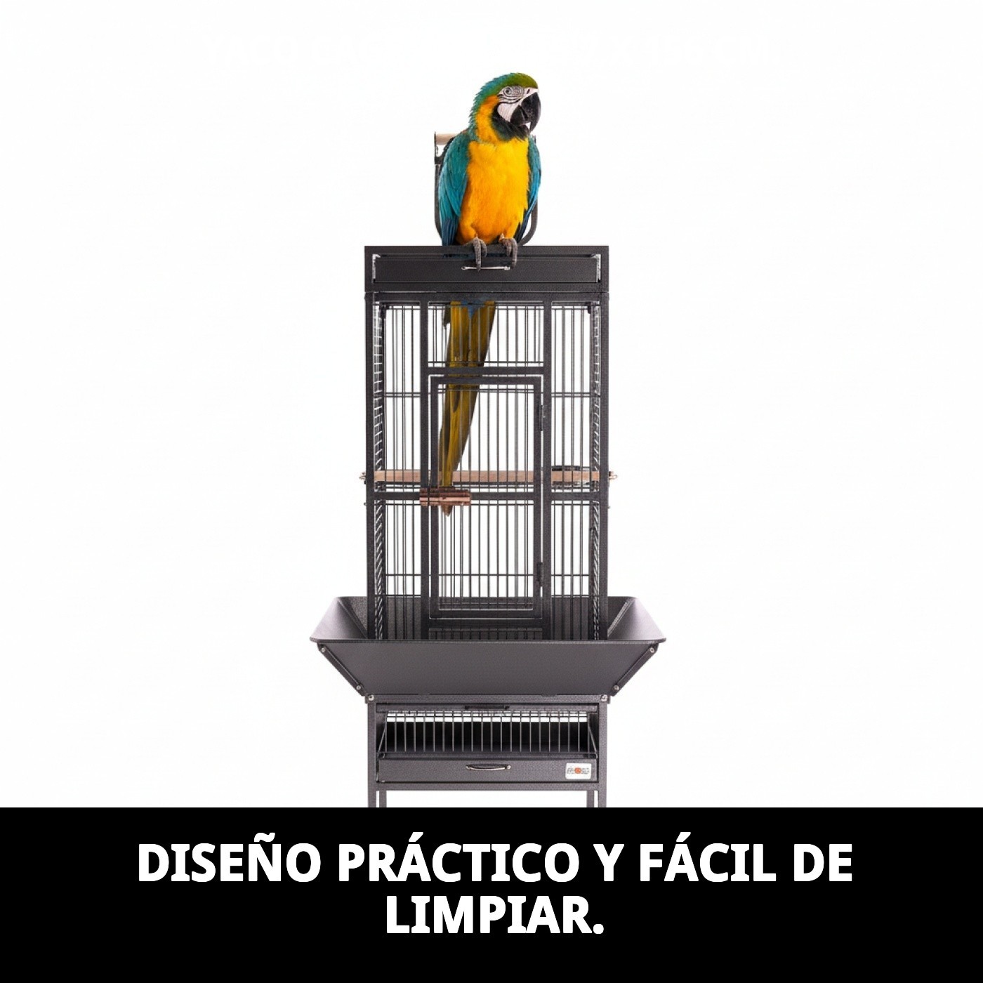 JAULA YACO 45'7 X 45'7 X 156 CM.