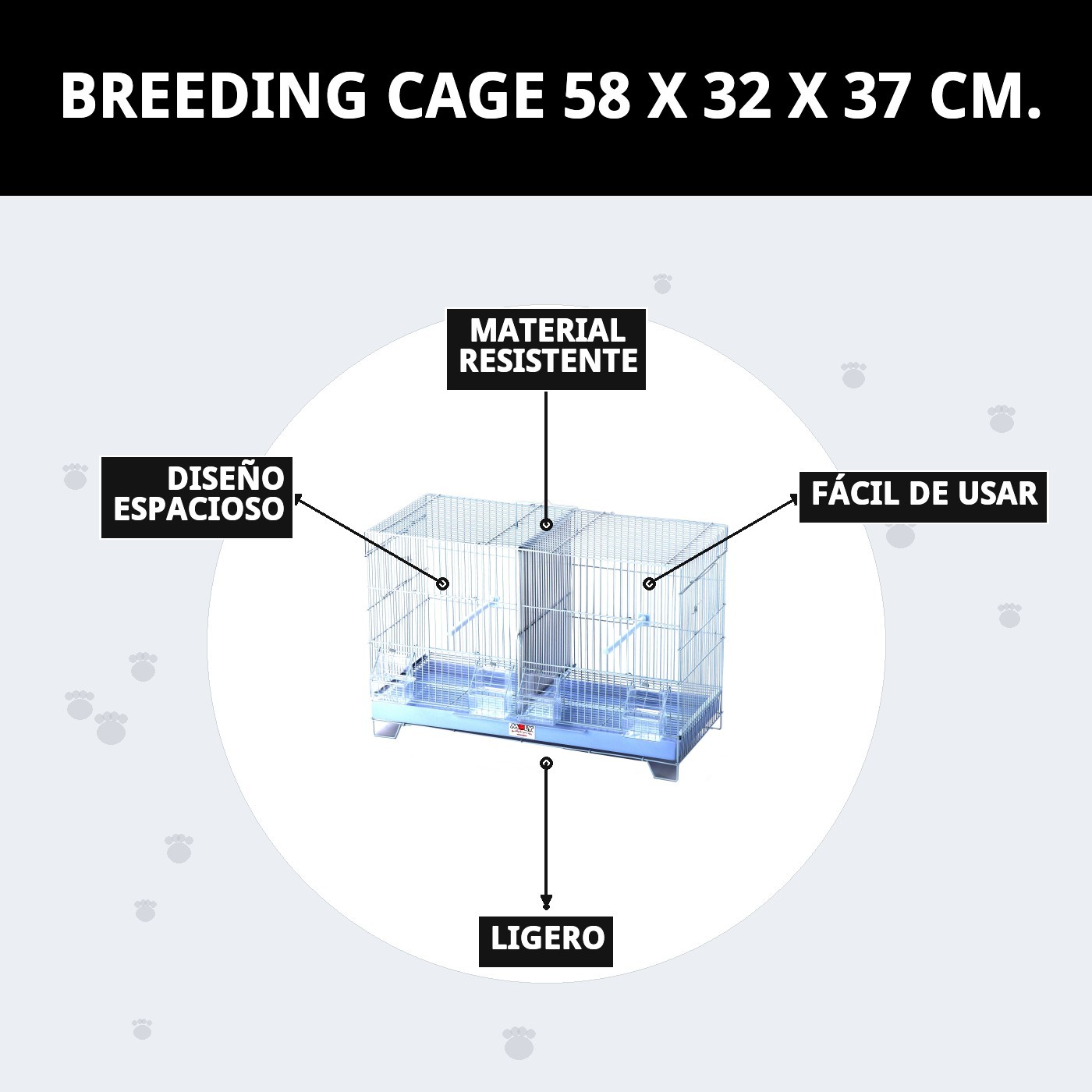 JAULON DE CRIA 58 X 32 X 37 CM