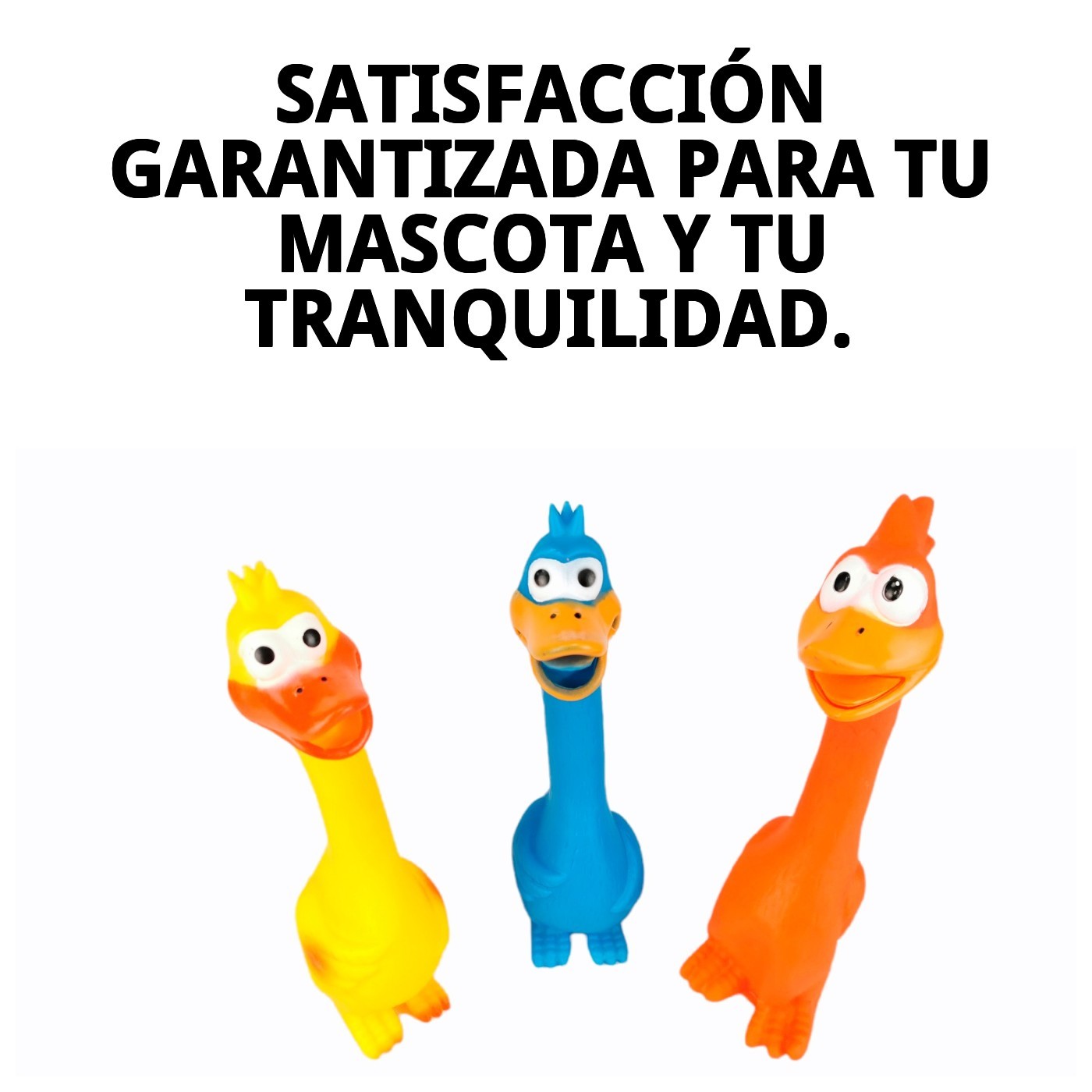 Juguete de Látex Pollo Funny 28 cm Moly | Divertido, Resistente y con Sonido para Perros