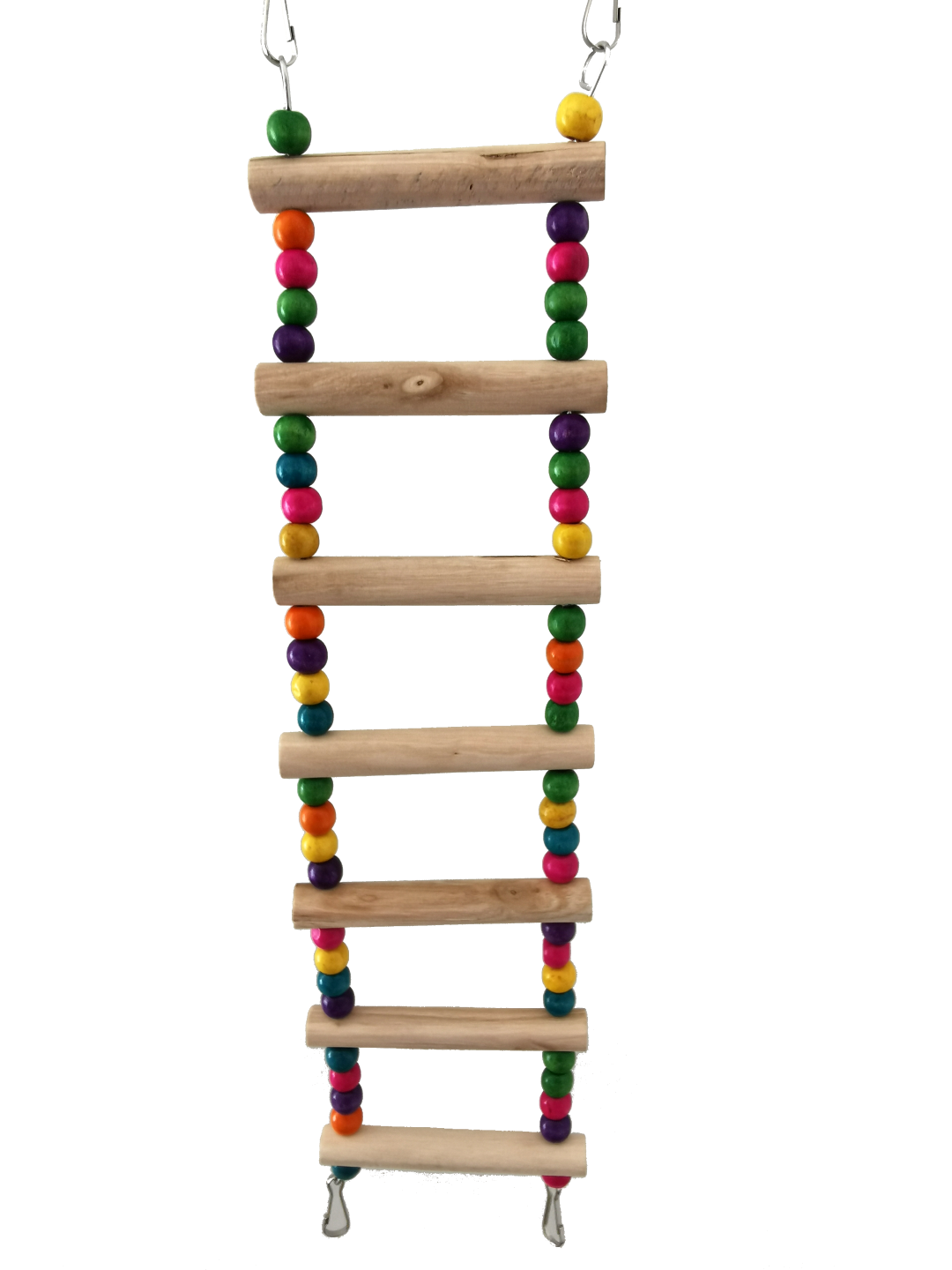 JUGUETE INTERACTIVO ESCALERA PASARELA MADERA COLORES 10x46 CM