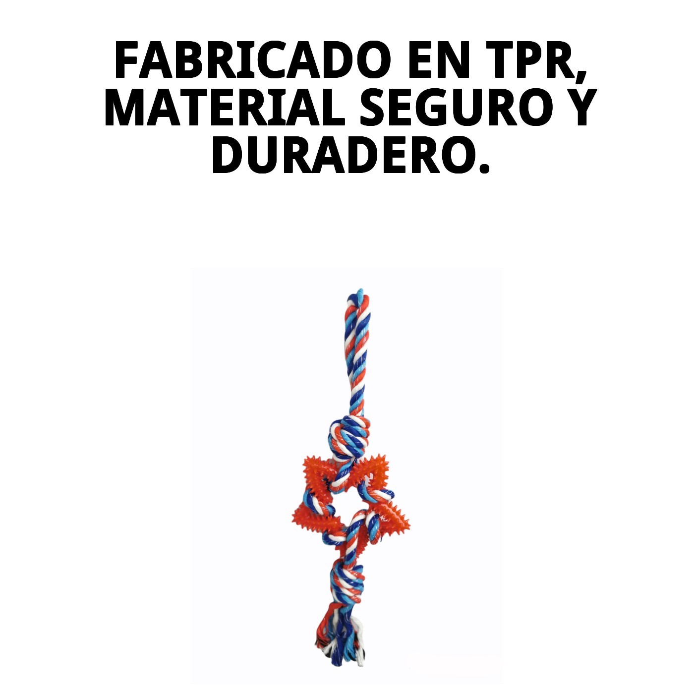 Juguete Lanzador Estrella Dental TPR 45 cm Moly | Juguete Resistente y Limpia Dientes para Perros