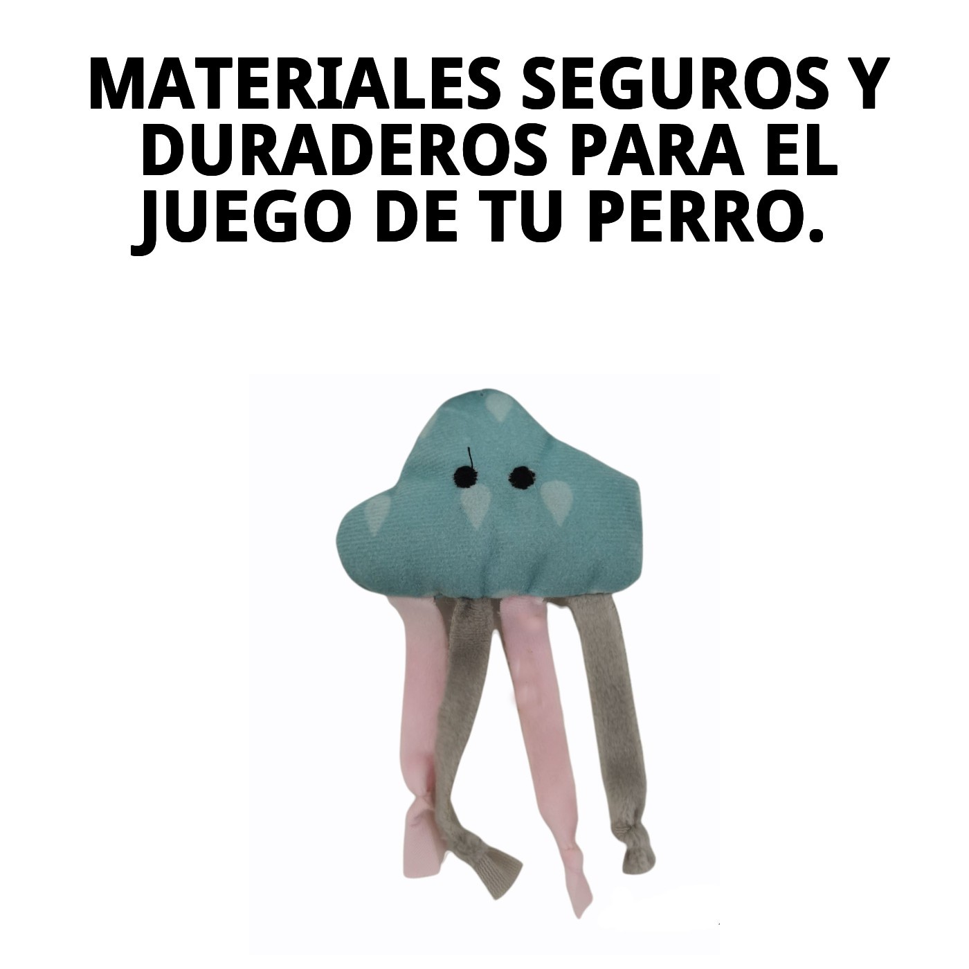 Juguete Nube para Perros Raza Pequeña 10 cm Moly | Mordedor Suave y Resistente para Perros Pequeños