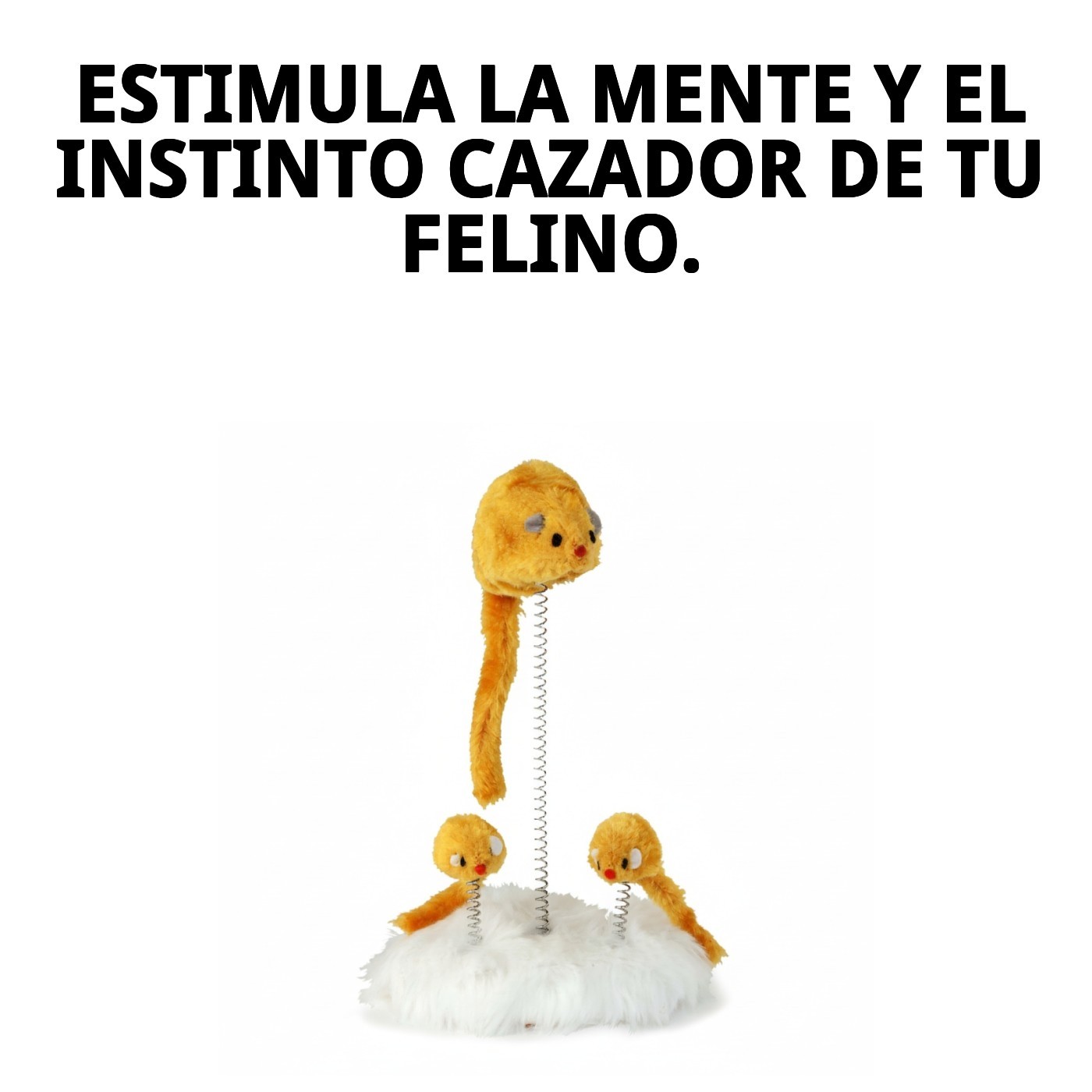 JUGUETE RATON C/MUELLE Y FAMILIA